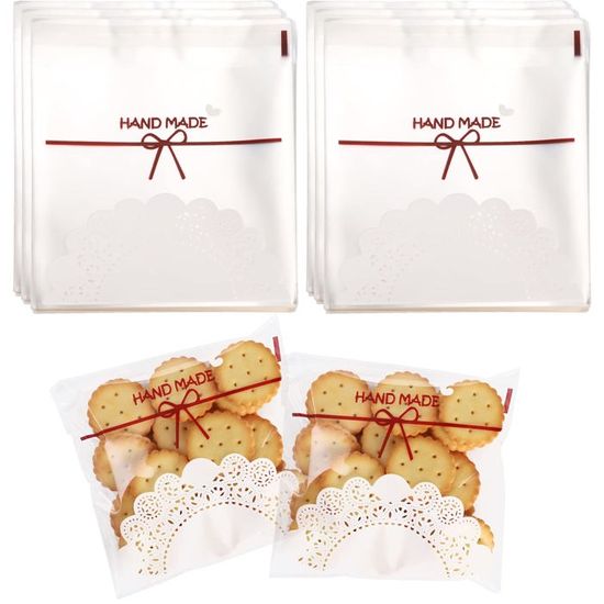 Lot De 100 Sachets Transparents Auto-Adhésifs A4 (22x34 Cm) – Qualité Alimentaire, Idéal Pour Biscuits, Photos, Cartes Et Artisanat