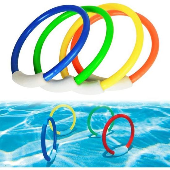 Jouet - VGEBY - Anneaux de plongée - Durable - Sécurisé - Entraînement à la natation