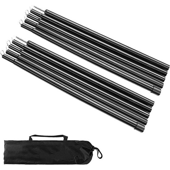Mât Télescopique VidaXL En Aluminium - Longueur Réglable 102-260 Cm, Diamètre 30/25/21 Mm, Pour Bâches, Tentes, Auvents