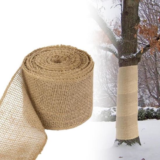 Bande De Protection En Toile De Jute Pour Arbres - 5 Cm X 20 M - Anti-gel, Hiver, Transplantation