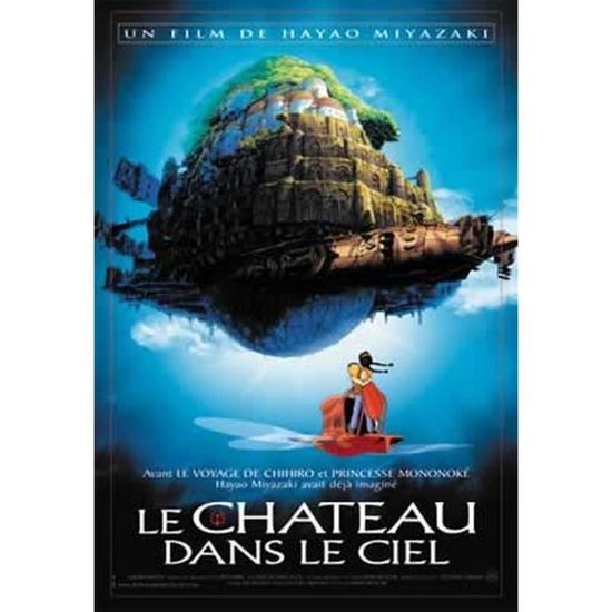Le Château Dans Le Ciel Hayao Miyazaki 68x98cm AFFICHE POSTER Cdiscount Maison