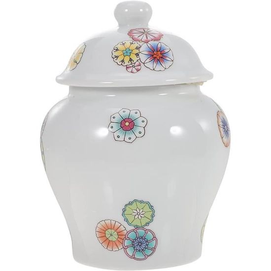 Pot De Stockage Alimentaire élégant Pot De Stockage En Céramique Bleu Et Blanc – Style Gingembre émaillé, Avec Couvercle, Pour Thé Ou Décoration Pot De Stockage Thé