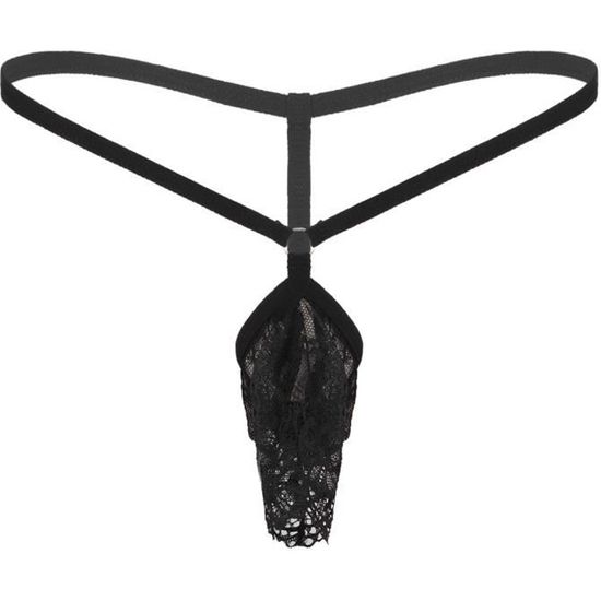 DPois Micro String Homme Transparent Sexy Bikini Sissy Lingerie Sous ...