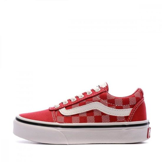 vans rouge fille
