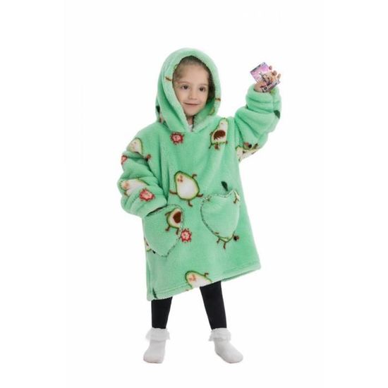 Couverture à Capuche Snugaboo Enfant 30 Pouces – Vert Dinosaure – Polaire – Neuf