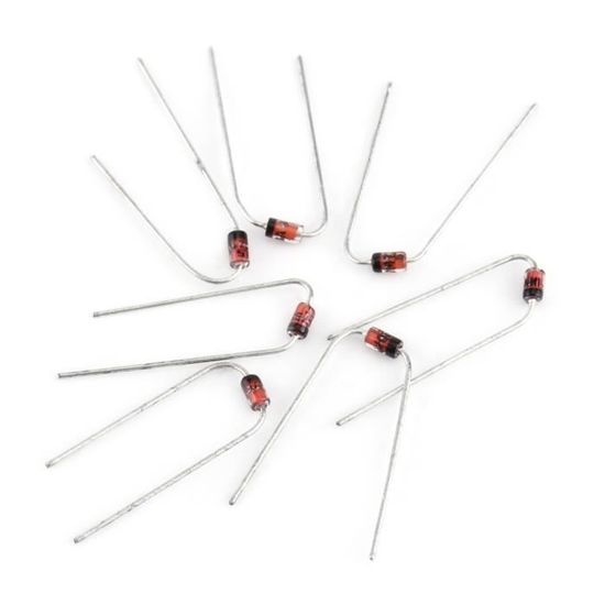 Pilule Diode Kit électronique Composants Kit 100 Diodes Redresseuses 10 Valeurs - 1N4001 à 1N4007, 1N5817 à 1N5819, Boîte De Rangement Diodes Redresseur Pastilles Diode