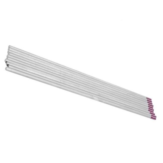 Électrodes De Tungstène Pour Soudure TIG - Diamètre 1.6mm, Longueur 175mm - Lot De 10 - Rouge WT20