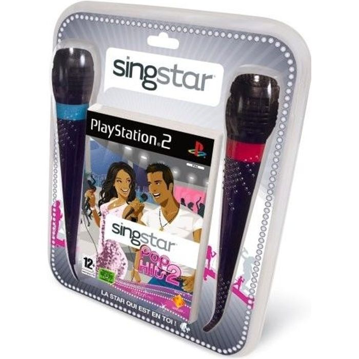 Singstar Pop Hits 2 + 2 Micros / Jeu Console PS2