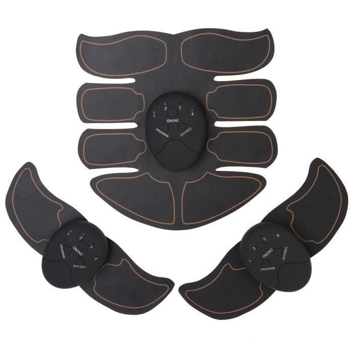 DBA Appareil abdo planche abdo abdomen training patch (noir + orange)