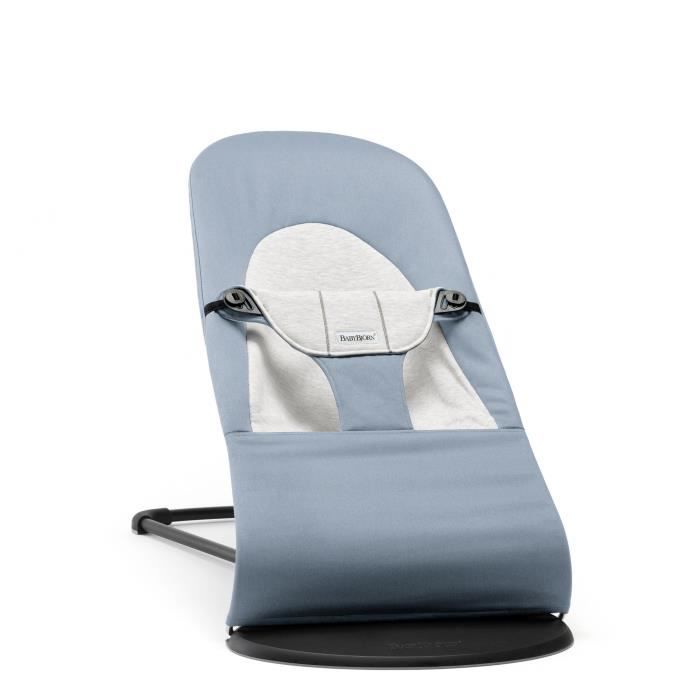 BABYBJÖRN Transat Balance Soft, Coton/Jersey, Bleu/Gris
