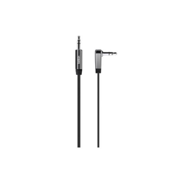 BELKIN câble jack 3.5mm coudé noir