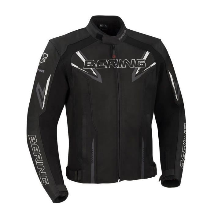 BERING Blouson moto Skope - Homme - Noir et gris