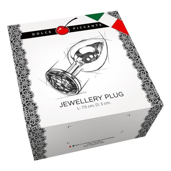 PLUG ANAL JEWELLERY SMALL PLATA / MORADO