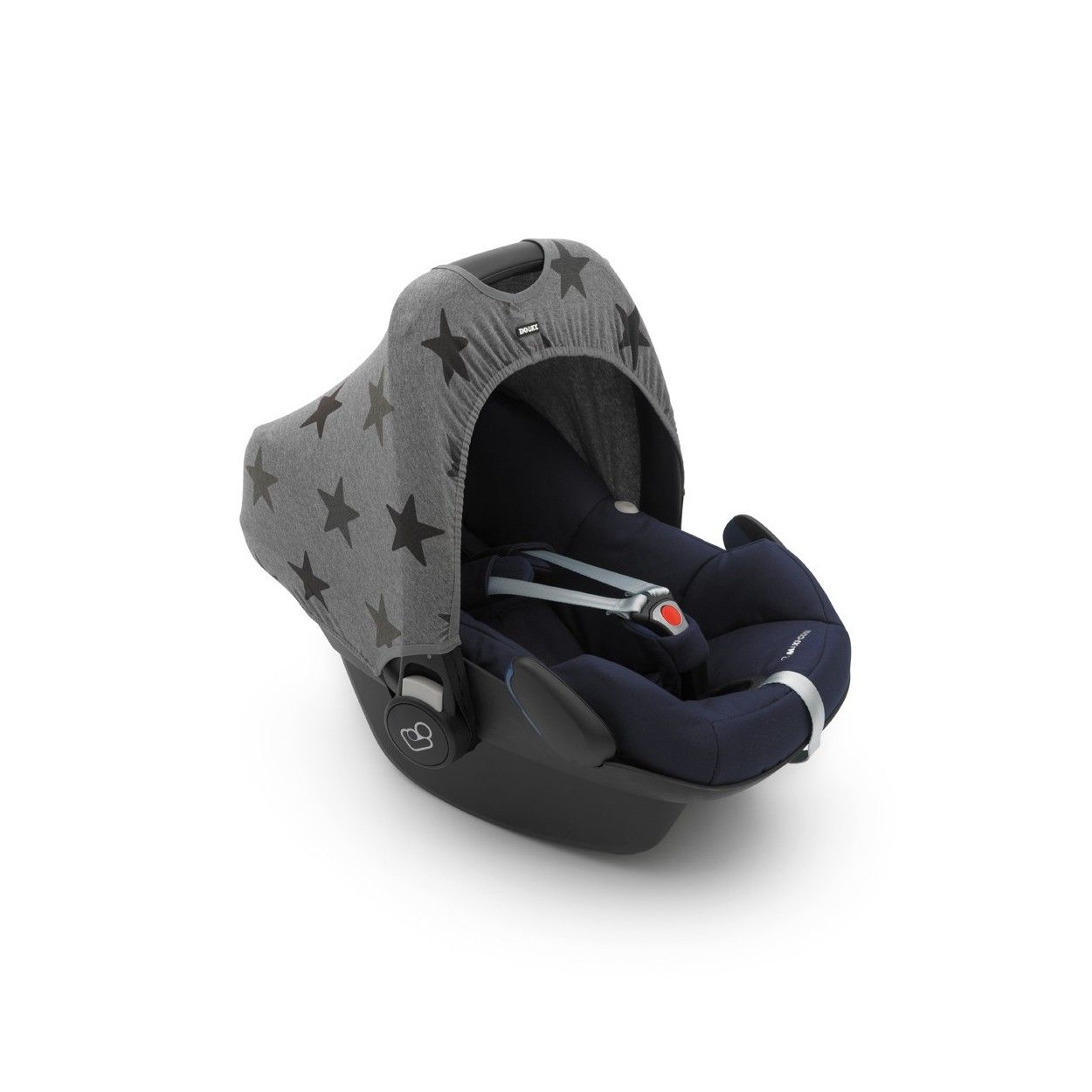 Dooky Hoody Replacement Infant Car Seat Hood Grey Stars