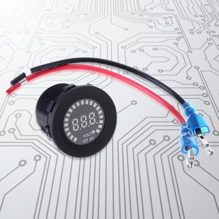 12V mini Numérique Voltmiètre LED pour moto Voiture allume cigare - prise allume-cigare confort conducteur passager