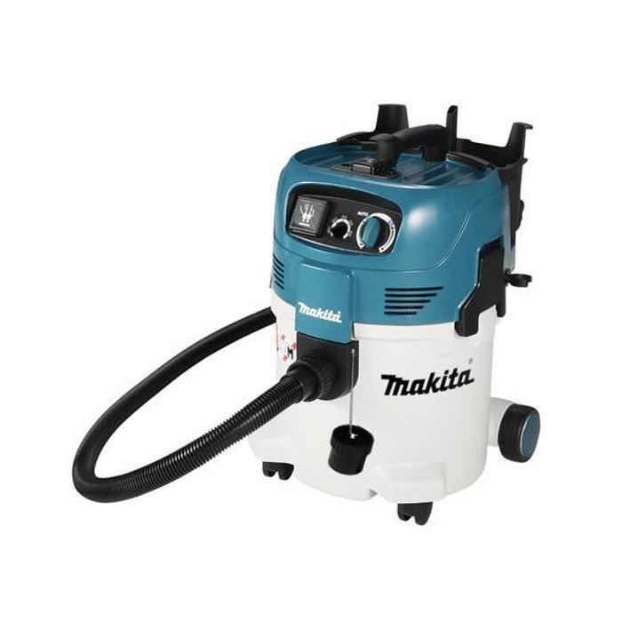 Makita VC3012M, 30 L, 1200 W, Noir, Bleu, Blanc, Sec&humide, 19 L, 23,5 L