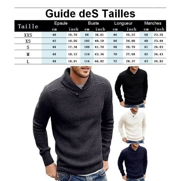 Pull col a revers à enfiler XS