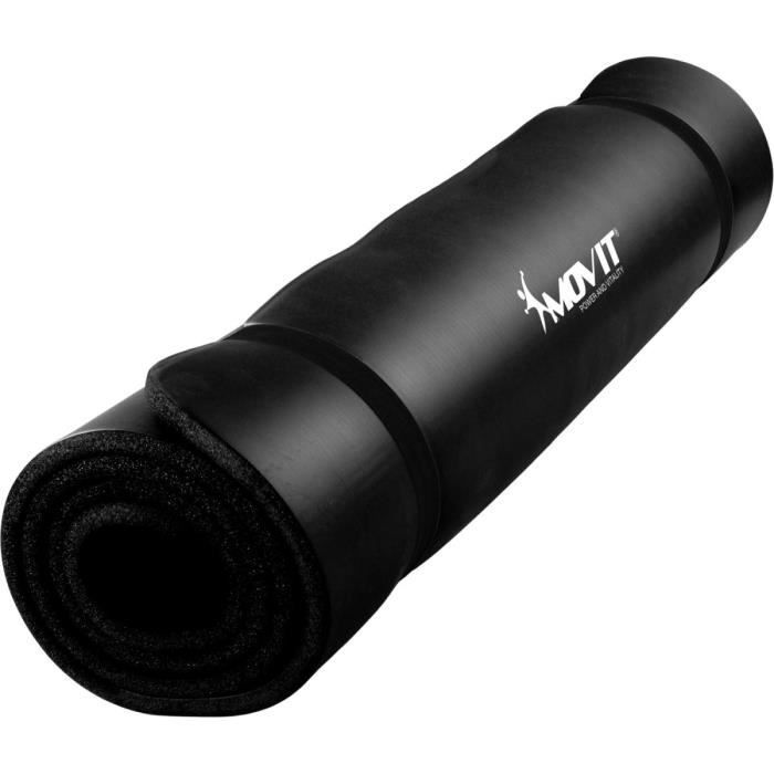 MOVIT Tapis de gymnastique XXL 190cm x 100cm x 1,5cm, noir