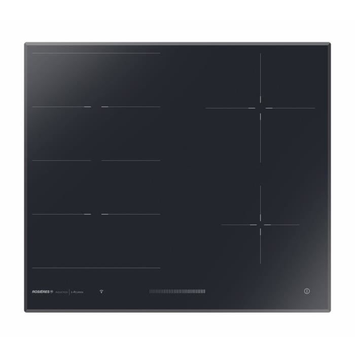 Table de cuisson à induction ROSIERES RES63E 60 cm - Zone Flexible E-space 40X22 cm - 2 zones 20cm