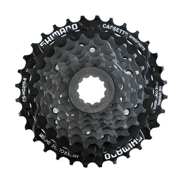 Cassette Shimano CSHG200 7 Vitesse 1232 Noir dentaire Noir SHIMANO Mixte Adulte