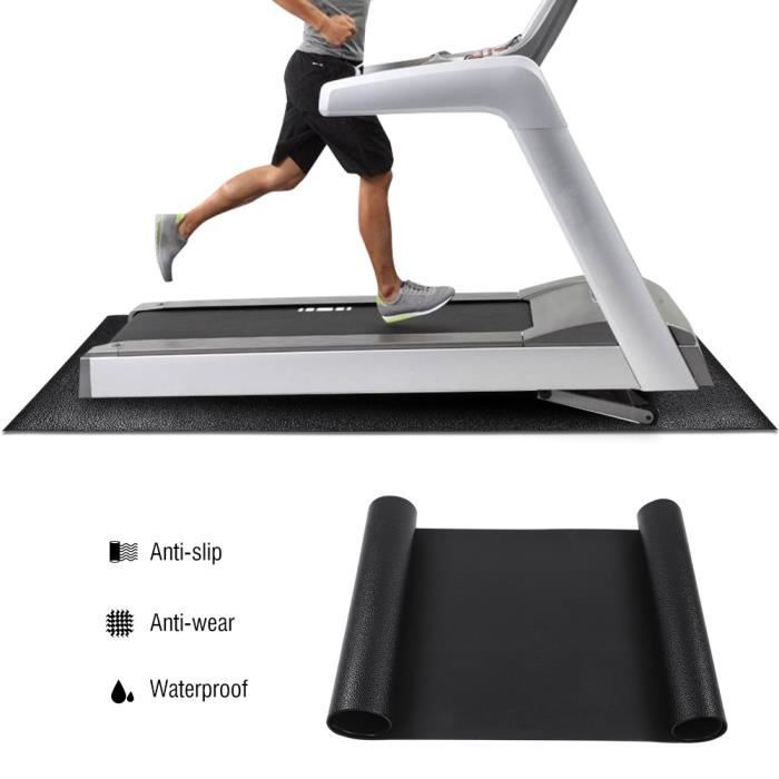 Tapis de protection antidérapant pour tapis de course, cycles, rameurs, crosstrainers et autres équipements de gym (petit) LEB