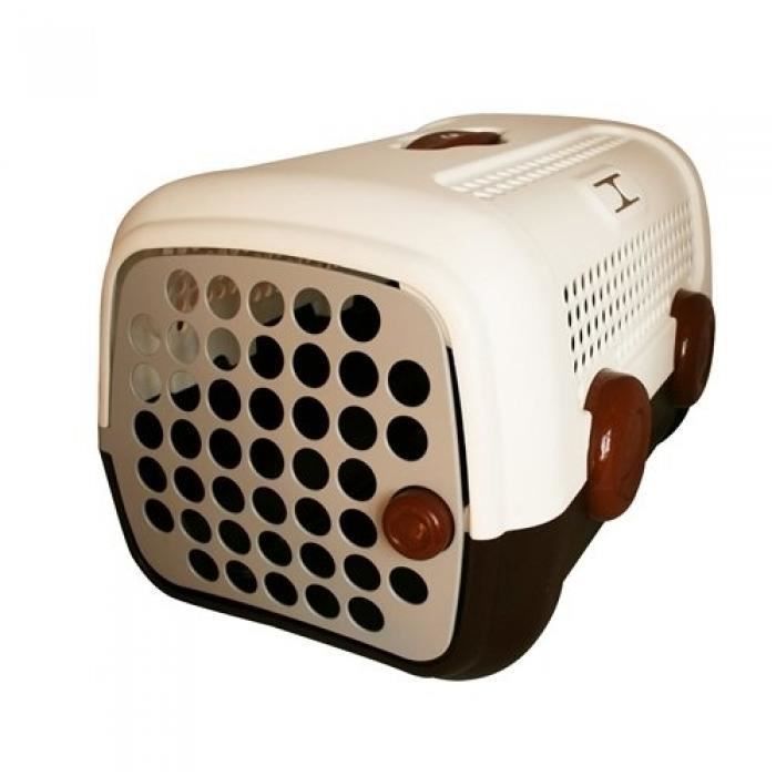 UNITED PETS A.U.T.O CAISSE DE TRANSPORT POUR CHIEN MARRON/BLANC