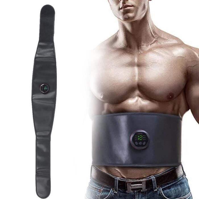 YOSOO Ceinture brûleur de graisse Entraîneur de muscles abdominaux hommes taille du ventre entraînement Vibration musculation