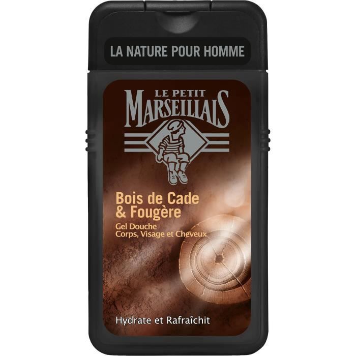 LE PETIT MARSEILLAIS Gel douche homme - Bois de Cade/Fougère - Flacon de 250 ml