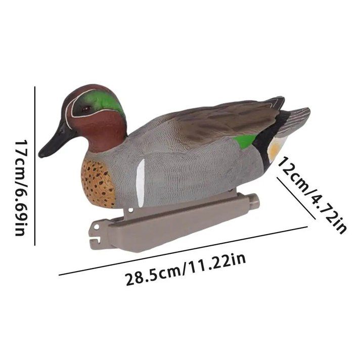 Canard Factice De Chasse – Flottant, 54 Cm, Plastique (défaut D'étanchéité)