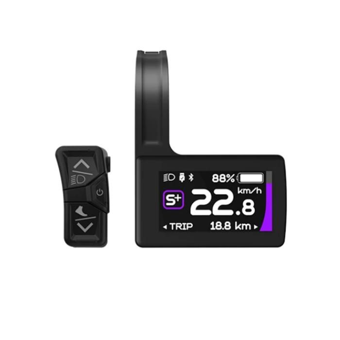 Compteur De Vitesse Citycoco 60V - Écran LCD - Noir - Indicateur Batterie Et Clignotants - Pour Scooter électrique