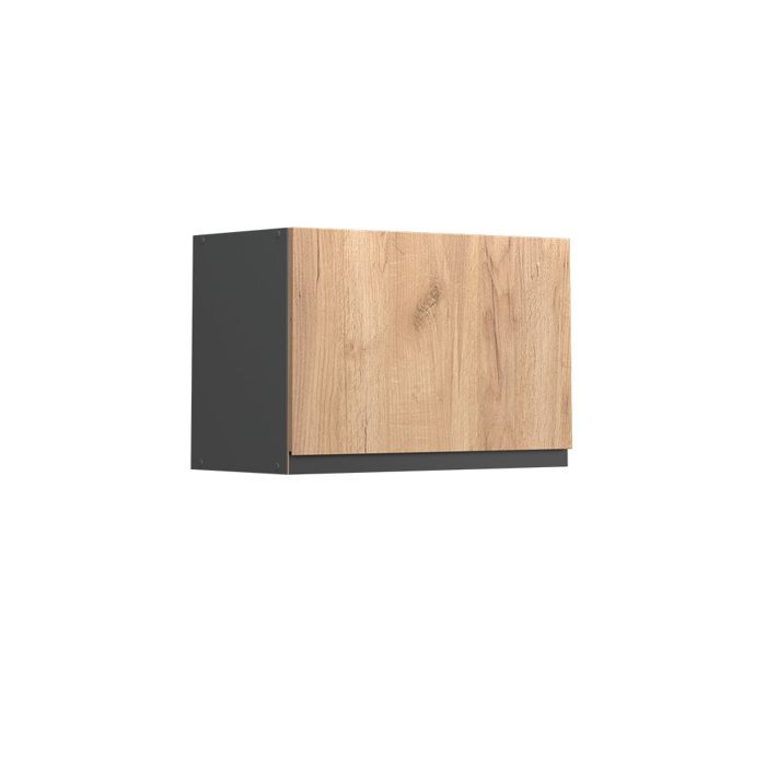 Elément haut de cuisine R-Line 60cm J-Shape plat Chêne de force doré/Anthracite Vicco 39740