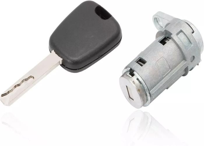 Barillet De Serrure Pour Peugeot 307 Conducteur Gauche – 2001-2008, Avec 2 Clés