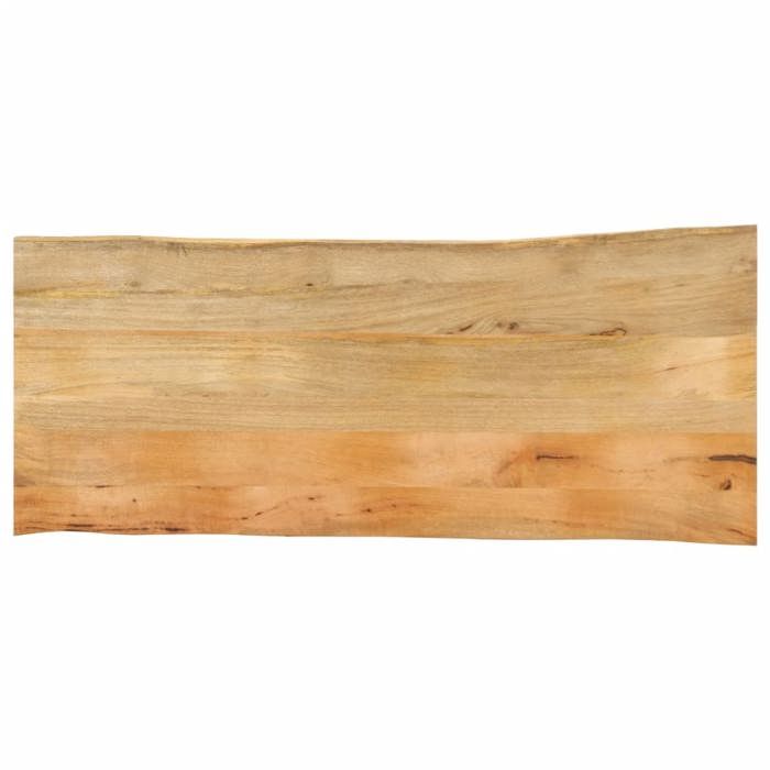 vidaXL Dessus de table 140x60x25 cm bord vivant bois massif manguier 370721