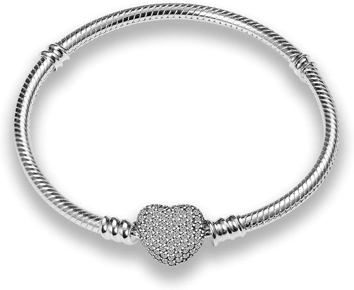 Pendentif Charme Filigrane Mousqueton Nenalina 713016-000 Pendentif Charme En Forme De Cu0153ur En Pendentif Cœur Argent