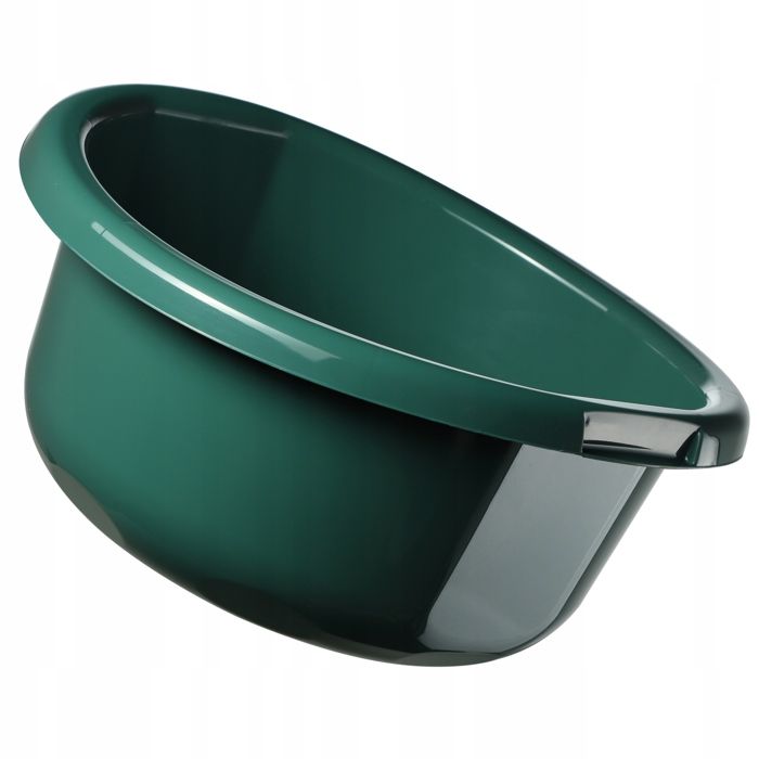 KADAX Bassine en Plastique pour le Lavage à la Main des Vêtements et de la Vaisselle Dotée dune Forme Ronde (5L Vert)