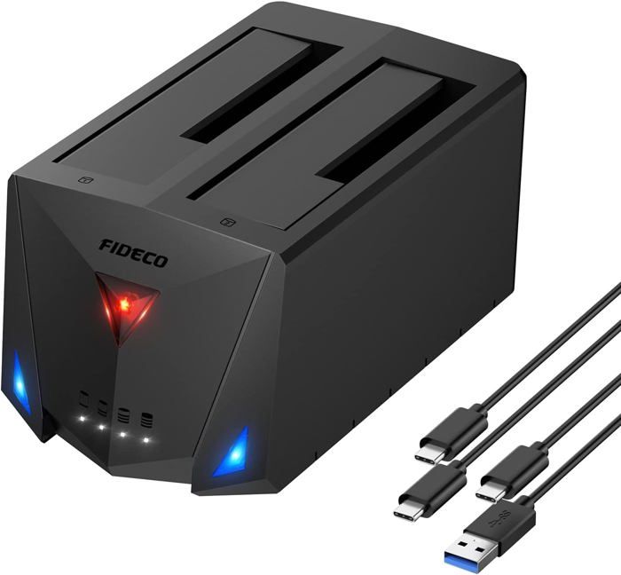 Station DAccueil Pour Disque Dur Usb 3.2 Gen 1 Hdd Docking Station 25/35 Sata Hdd Ssd Avec Câble Usb A Vers C Et Câble