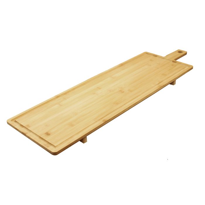 Lot De 2 Plateaux De Service En Bois Noir Avec Poignées - 40x28 Cm Et 36x23 Cm - Pour Cuisine, Salon, Restaurant - Design Pratique Et élégant
