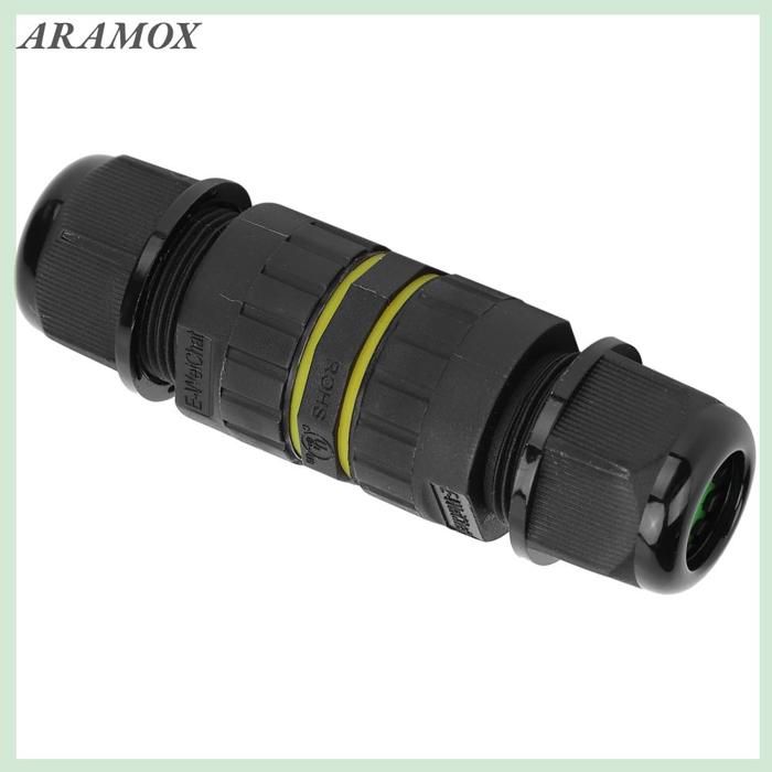 Connecteur électrique étanche IP68 - Prise 2 à 8 Broches Avec Couvercle Anti-poussière