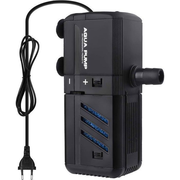 Comparer les prix de Pompe aquarium - Filtre, aérateur, pompe - 500 L/H - Débit réglable - Filtre aquarium - Pour aquariums de 30 à 150 L