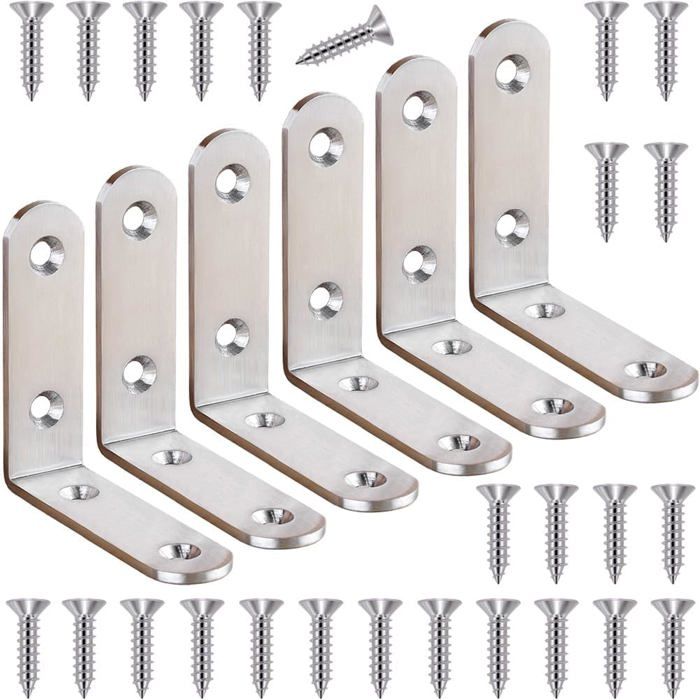 Lot De 6 Équerres De Positionnement 90° En Plastique 10,2 Cm - Pinces Angle Droit Pour Menuiserie Et Assemblage