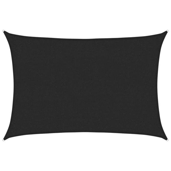 Leinwand-Sonnenschutz 2,45 X 3,45 M – Polyester, Grau Anthrazit, UV-Schutz, 160 G/m²