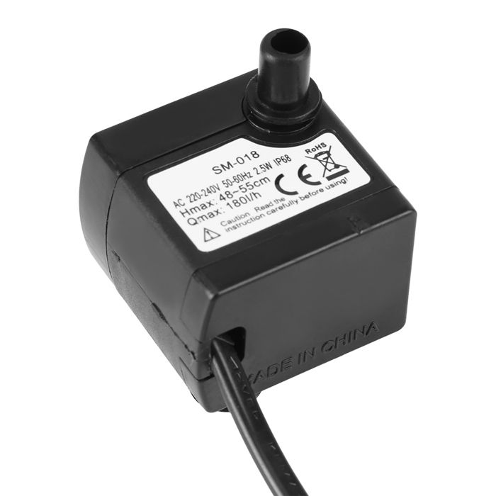 Comparer les prix de SURENHAP Pompe submersible à eau Mini Fountaine de réservoir daquarium (-240V) jardin groupe SM-018 PLIGE EU