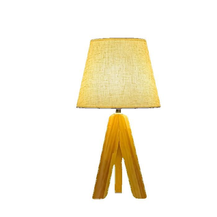 Lampe de table chevet bureau avec base en résine et abat-jour tissu. Douille E14. Moderne et Vintage pour Chambre Salon