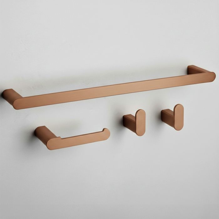 Porte-Serviette Rea MATI 4 pièces Support Brush Copper Cuivre Brossé