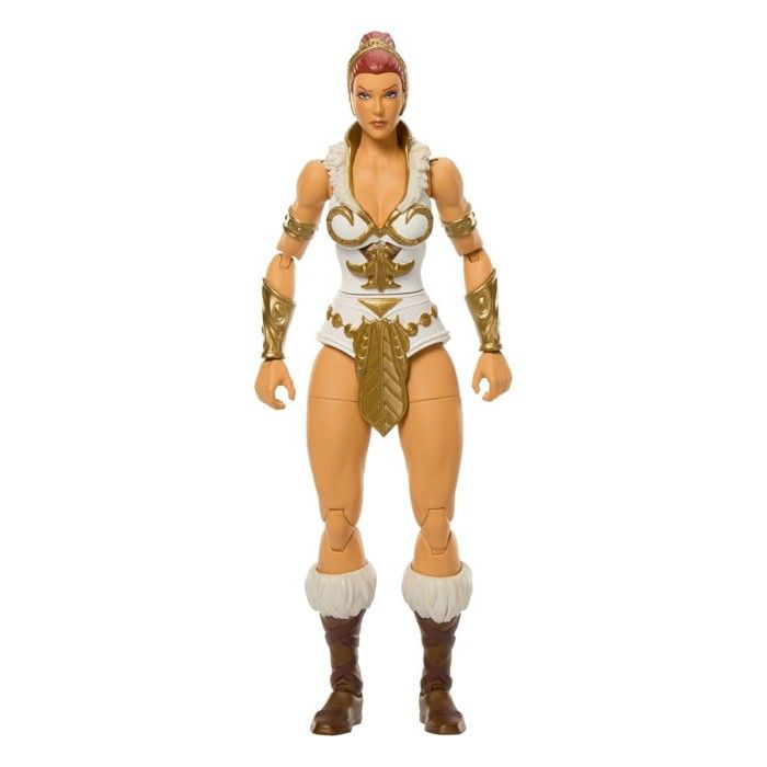 Masters of the Universe Figurine articulée Teela Masterverse New Eternia 18 cm 30 Points d’Articulation Coiffe de Cobra Amovible et Armes JBP84 - vue 8