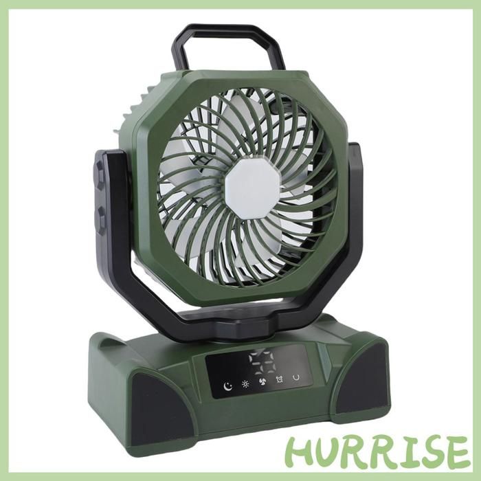 Garosa Ventilateur de Camping F14 Orange Portable Ventilateur Avec Lumière LED De Contrôle à electromenager ventilateur F14 Vert - Garosa