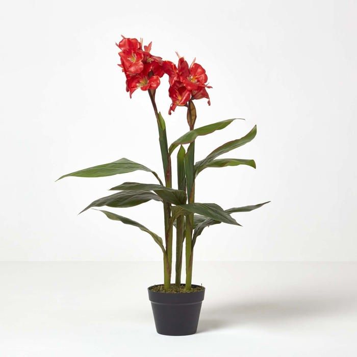 Arbre artificiel Balisier en pot 90 cm