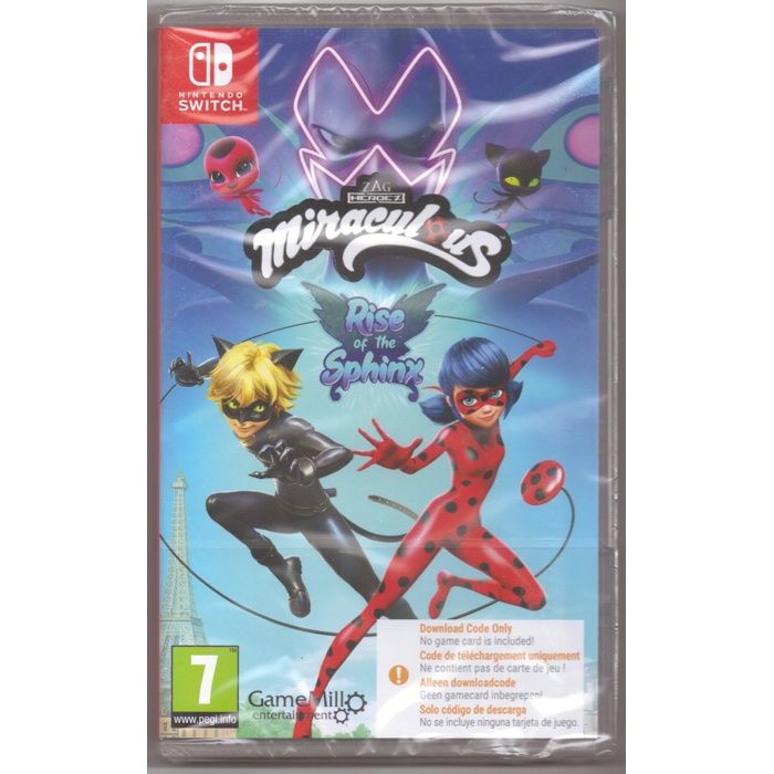 Miraculous Rise of the Sphinx Jeu Nintendo Switch Code dans la boîte