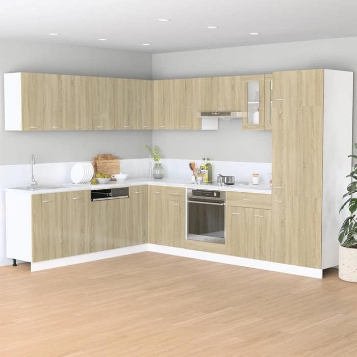 Magnifique Armoire à tiroirs 1 PCS - Caisson/Meuble bas de cuisine - inférieure Lyon Chêne Sonoma 40x46x81 5cm Bois dingén