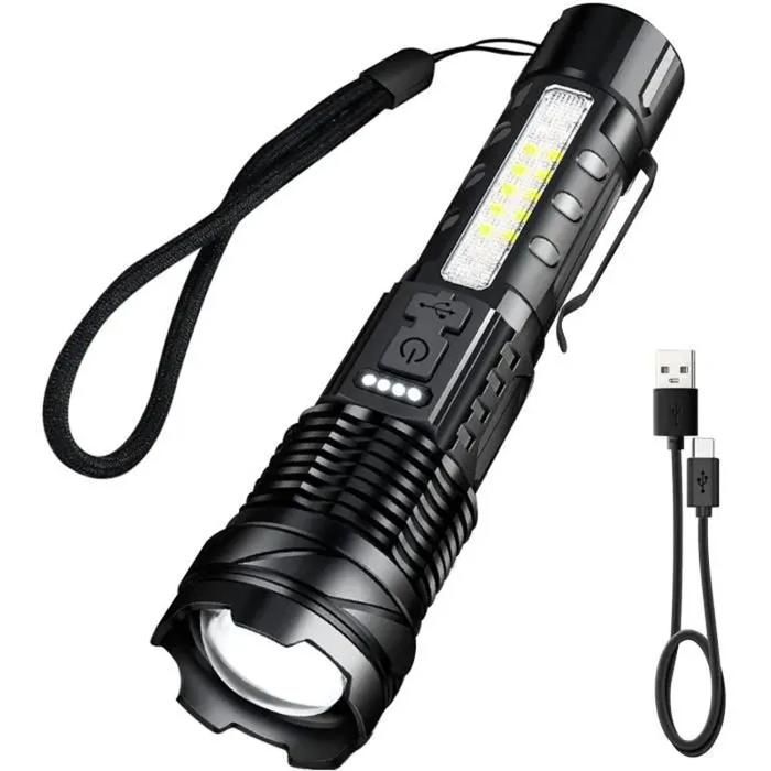 Lampe de Poche - Ultra Puissante 20000 LM - Rechargeable - 7 Modes